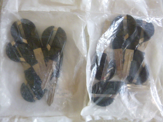 2 Packs of Nisson Plastic Head Key Blanks