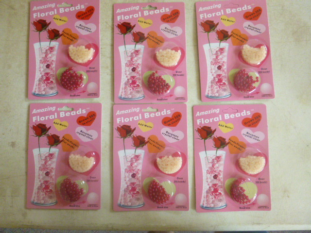 6 Packs of Amazing Floral Beads