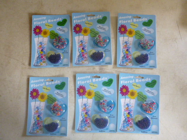 6 Packs of Amazing Floral Beads