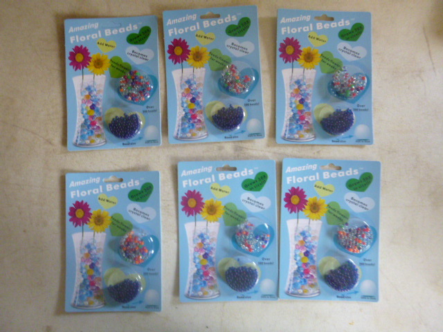 6 Packs of Amazing Floral Beads