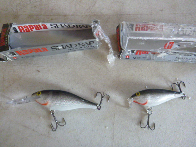 2 Rapala Shad RAPS SSR-5 Shallow Runner