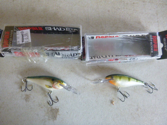 2 Rapala Shad RAPS SSR-5 Shallow Runner