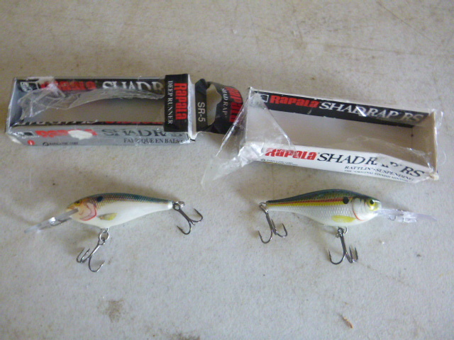 2 Rapala Shad RAPS SSR-5 Shallow Runner