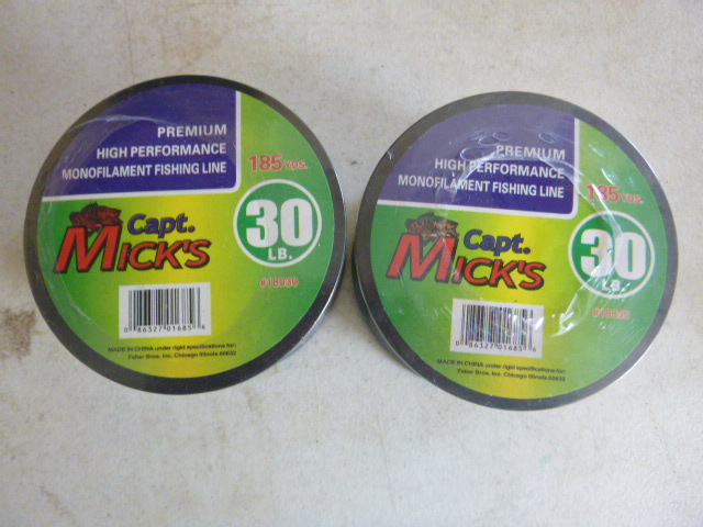 2 Spools of Captain Micks Fishing Line