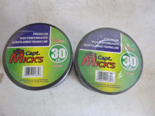 2 Spools of Captain Micks Fishing Line