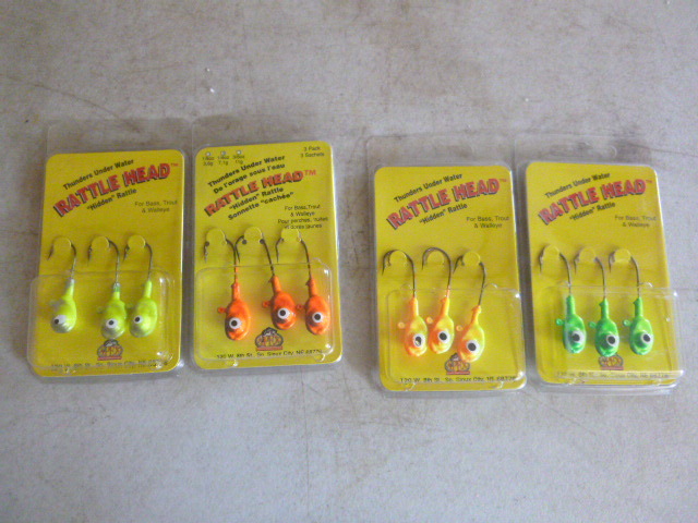 4 Packs of Rattle Head Jigs
