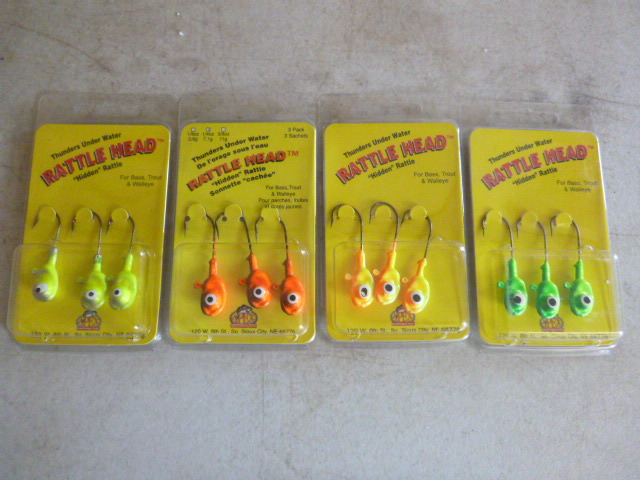 4 Packs of Rattle Head Jigs