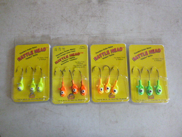 4 Packs of Rattle Head Jigs
