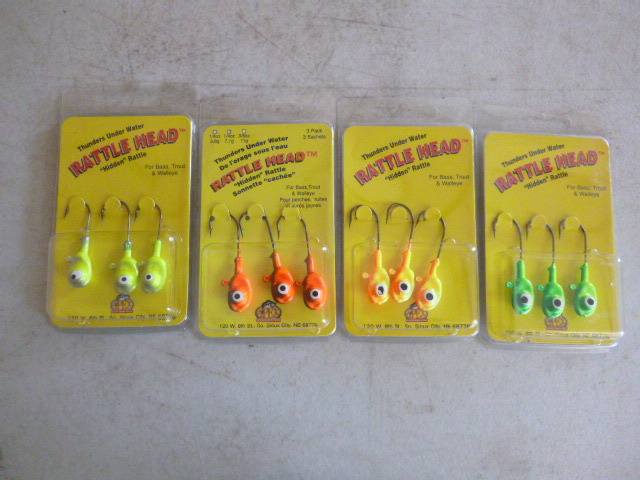 4 Packs of Rattle Head Jigs