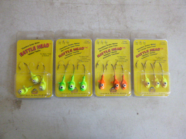 4 Packs of Rattle Head Jigs