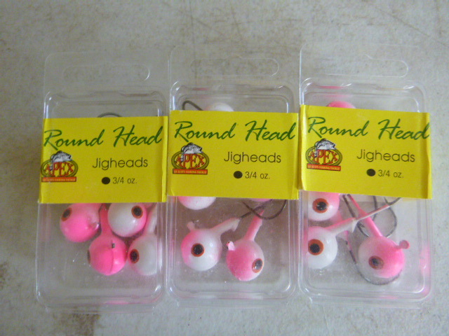 3 Packs of Round Head Jigs