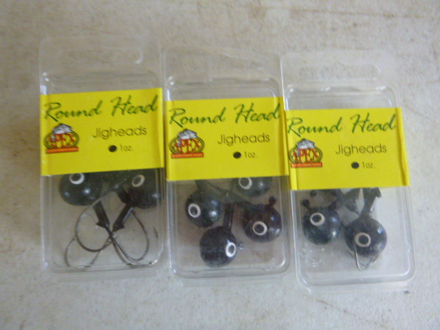 3 Packs of Round Head Jigs