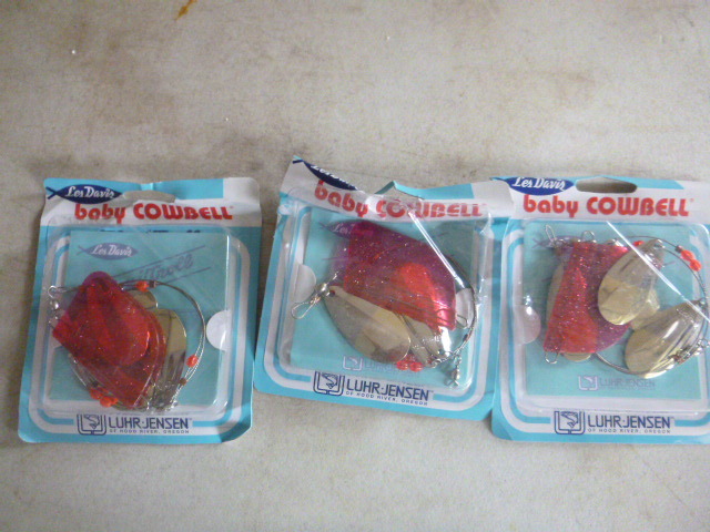 3 Luhr-Jensen Baby Cowbell Lures