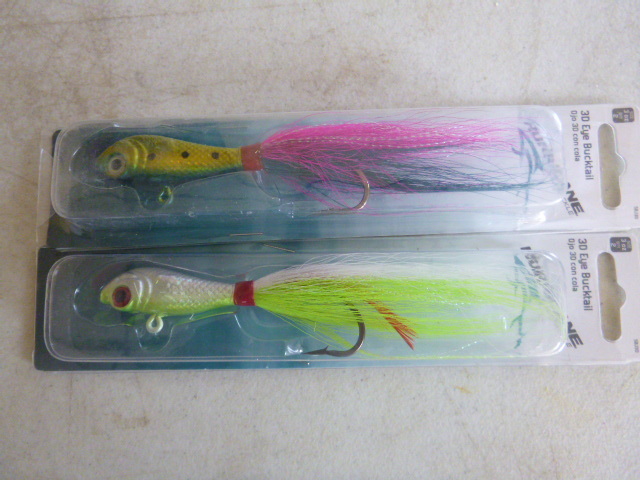 2 Hurricane 3D Eye Bucktails