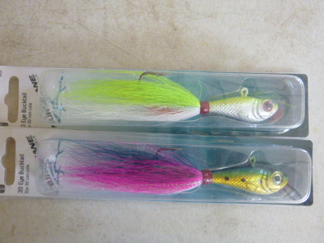 2 Hurricane 3D Eye Bucktails