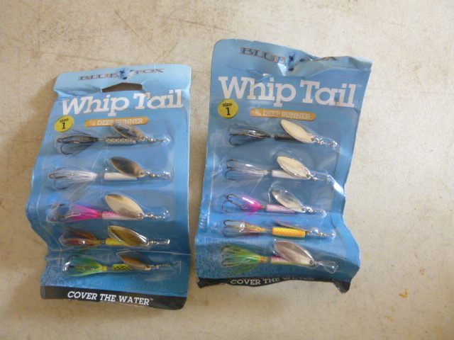 2 Packs of Blue Fox Whip Tails