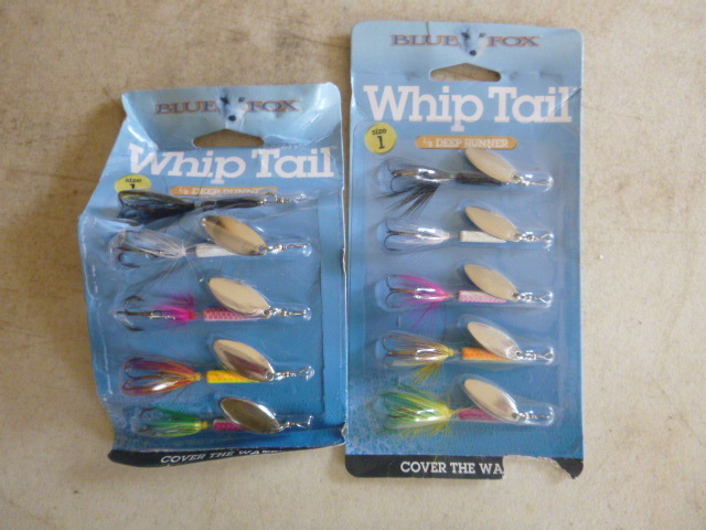 2 Packs of Blue Fox Whip Tails