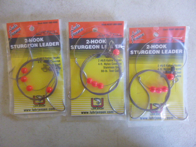 3 Luhr-Jensen 2 Hook Sturgeon Leader