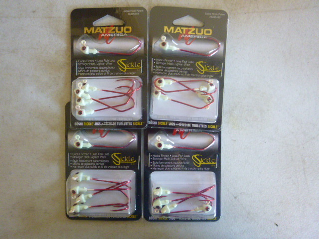 4 Packs of Matzuo Sickle Jigs