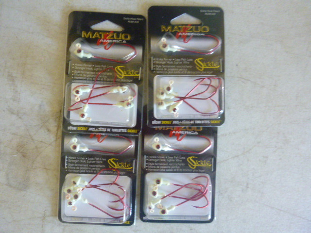 4 Packs of Matzuo Sickle Jigs