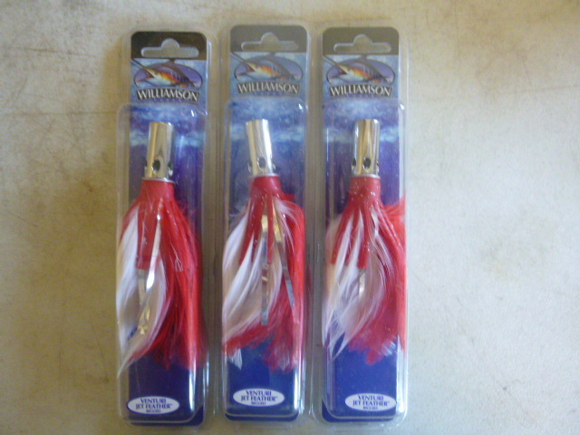 Rigged Flash feather red 04 trolling lure WILLIAMSON