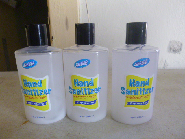 3 Bottles of Las Totally Awesome Hand Sanitizer