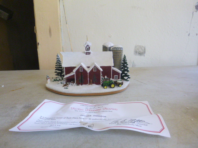 The Danbury Mint Twin Pines Farm Sculpture
