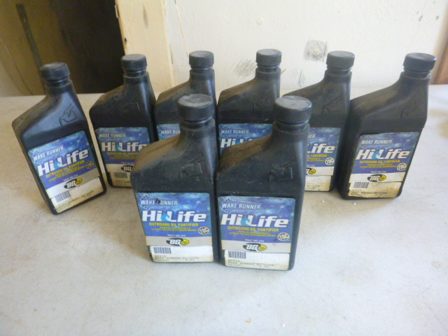 8 Bottles of Wake Runner Hi-Life Outboard Oil Fortifier