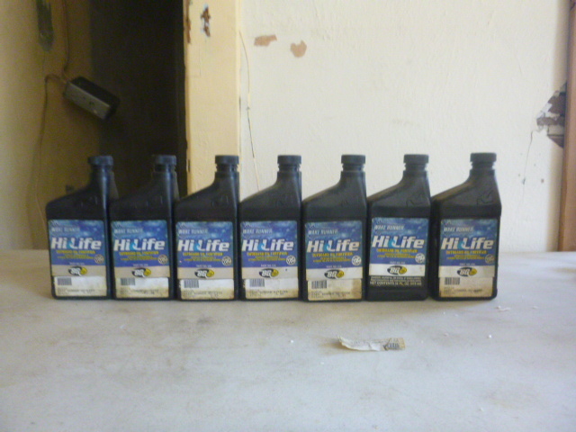 7 Bottles of Wake Runner Hi-Life Outboard Oil Fortifier