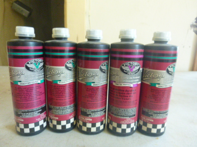 5 Bottles of Victory Leather, Vinyl and Rubber Dressing Protectant