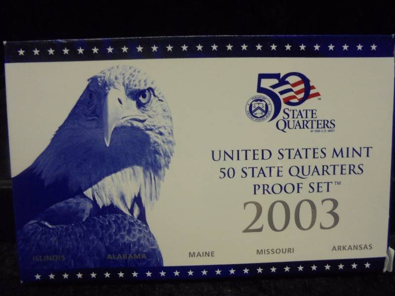 2003 US Mint 50 State Quarters Proof Set