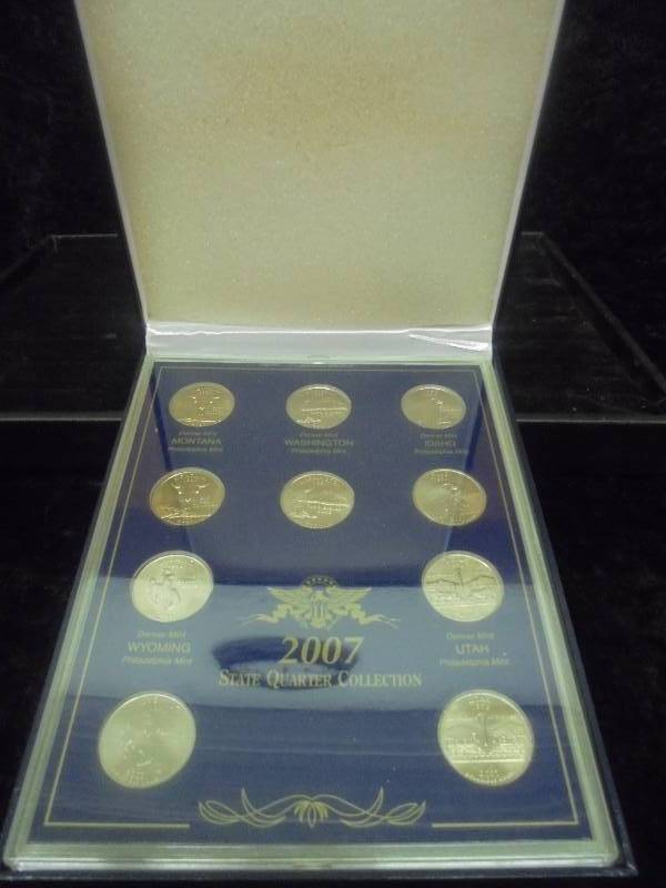 2007 State Quarter Collection in Display