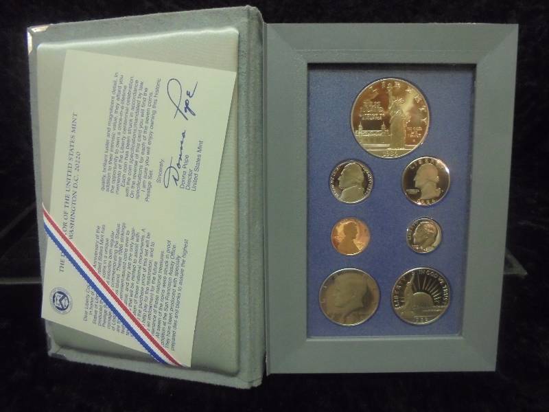 US Mint 1986 Prestige Set in Display
