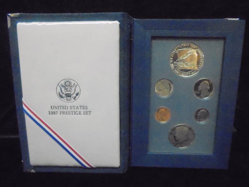US Mint 1987 Prestige Set in Display