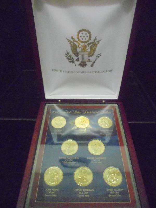2007 US Presidential Dollars in Display
