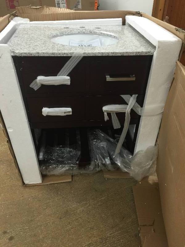 lot 7 image: Fraser Bath Vanity 35Hx31W Espresso New
