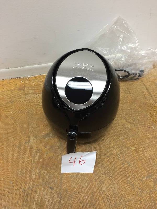 lot 46 image: Todd English 1700W 5.8 qt Touchscreen Digital Air Fryer w Steam Rack & Bake Pan New