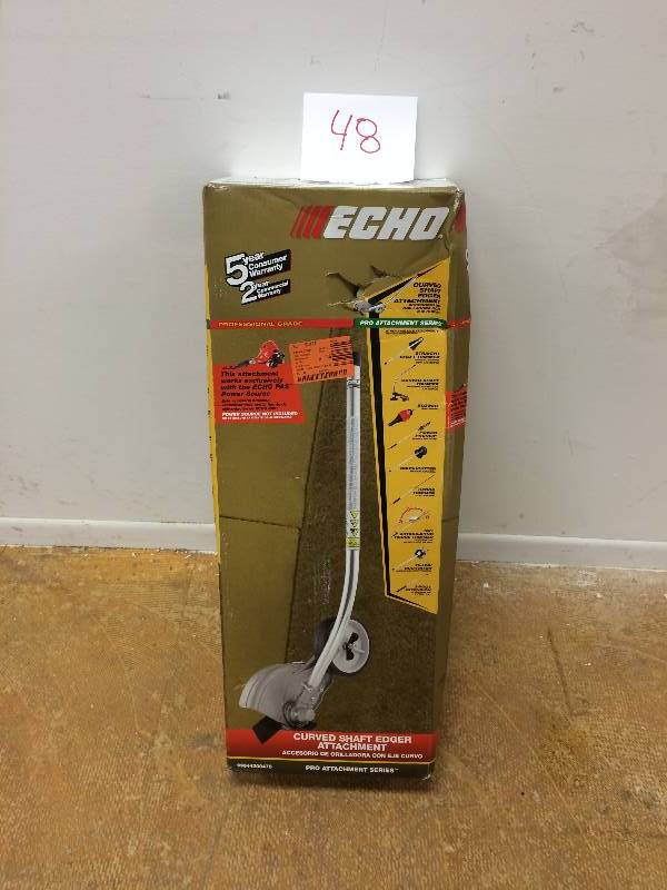 lot 48 image: Echo PAS Power Head Straight Shaft Edger Attachment New