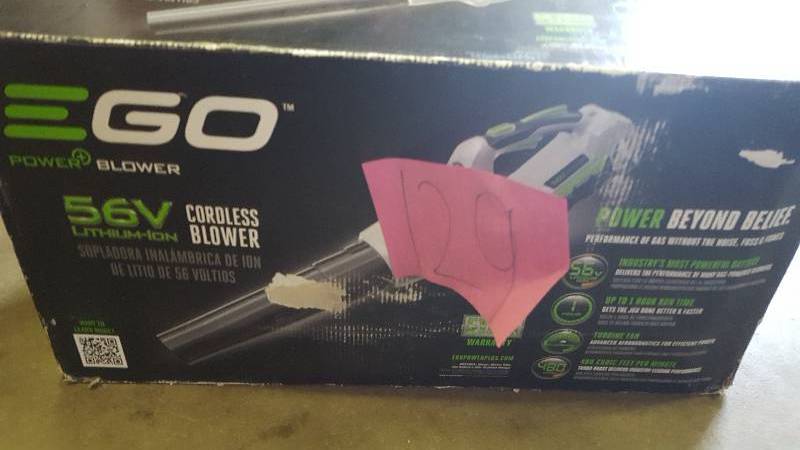 lot 129 image: Ego 56 V Cordless Blower New
