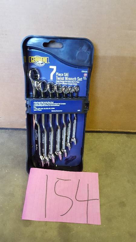 lot 154 image: 7 Pc Twist Wrench Set