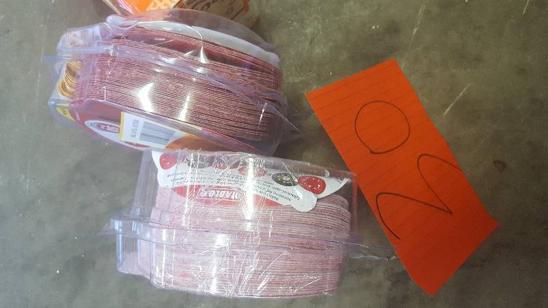 lot 30 image: Lot of 2 - 5 in. 60-Grit Universal Hole Random Orbital Sanding Disc with Hook and Lock Backing (50-Pack)