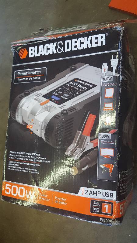 lot 46 image: BLACK & DECKER PI500P Power Inverter (500-Watt)