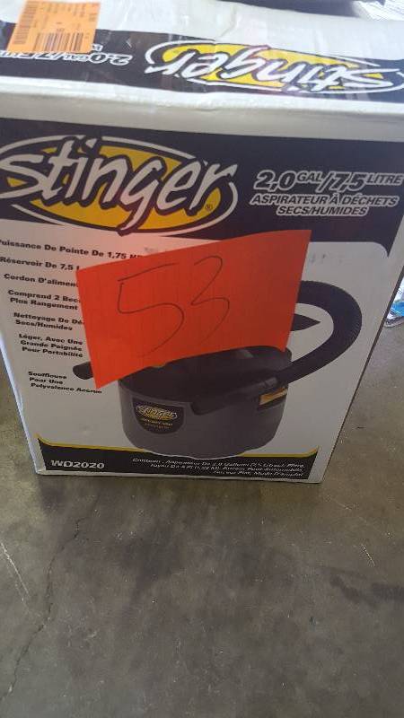 lot 53 image: Stinger 2.0 WetDry Vac