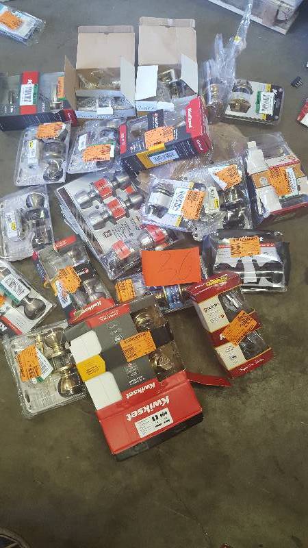 lot 36 image: Lot of Door hardware- assorted not inspected