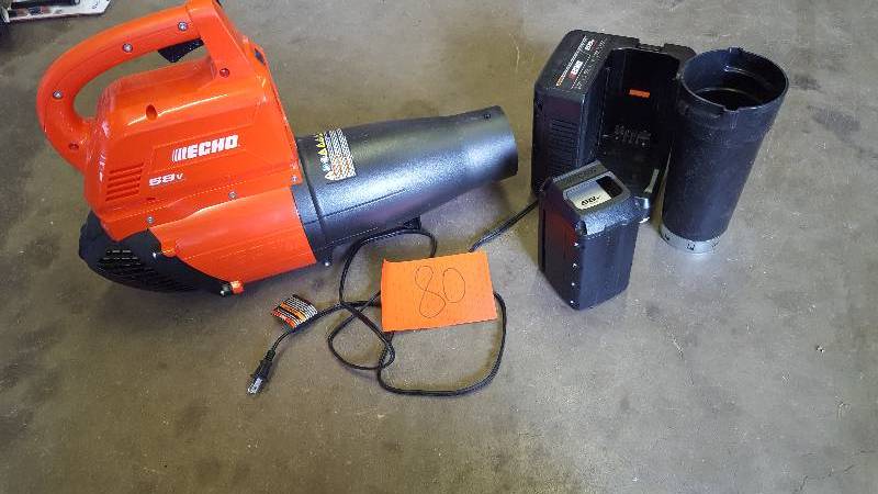 lot 80 image: Echo 120 mph 450 CFM 58-Volt Lithium-Ion Brushless Cordless Blower