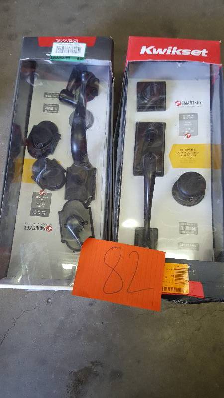 lot 82 image: Lot of 2 Kwikset Door Entry