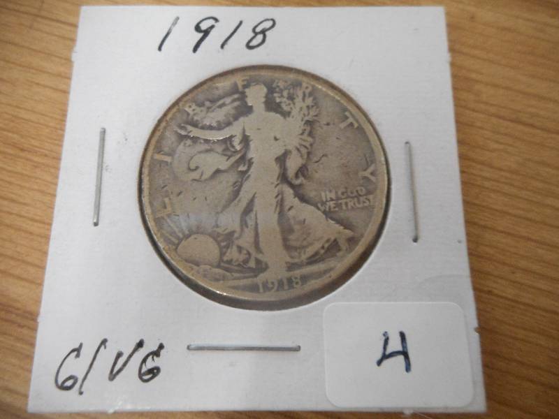 1918 Walking Liberty Half Dollar, G...