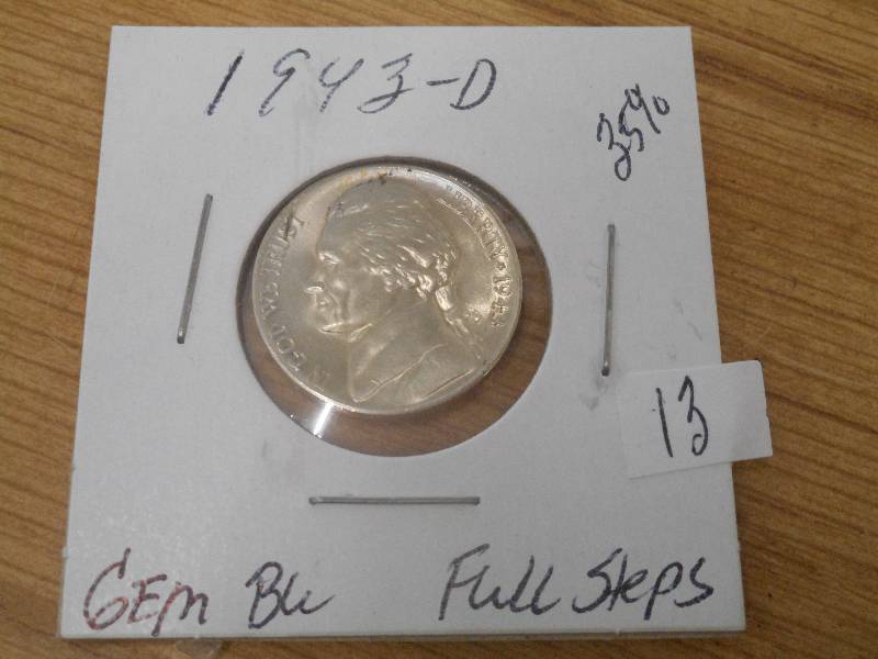 1943-D Jefferson War Nickel, 35% Si...