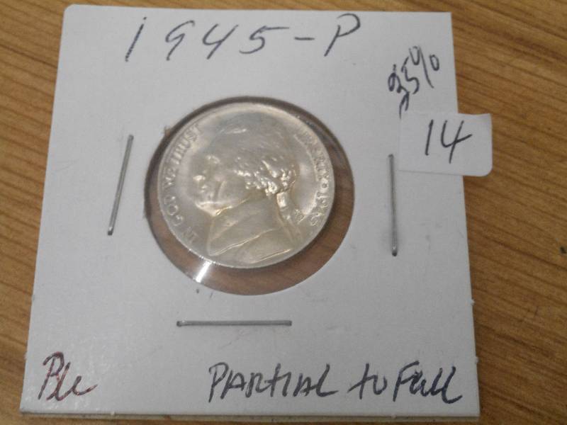 1945 War Nickel, BU, Most Of The St...