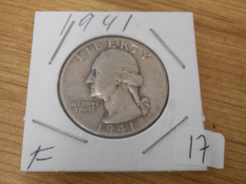 Silver Washington Quarter, 1941, F...